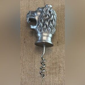 Lion Head Wine Opener / Corkscrew 5”